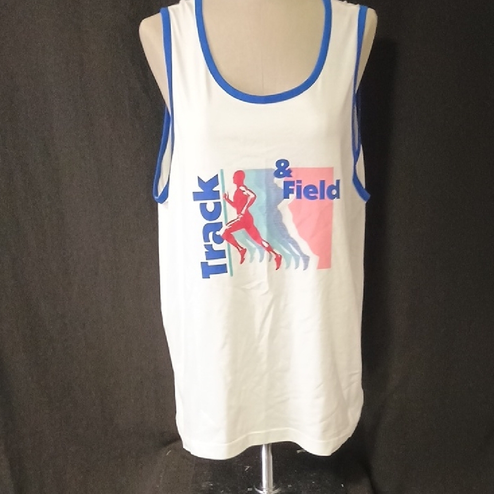 Track & Field Graphic Tank Top